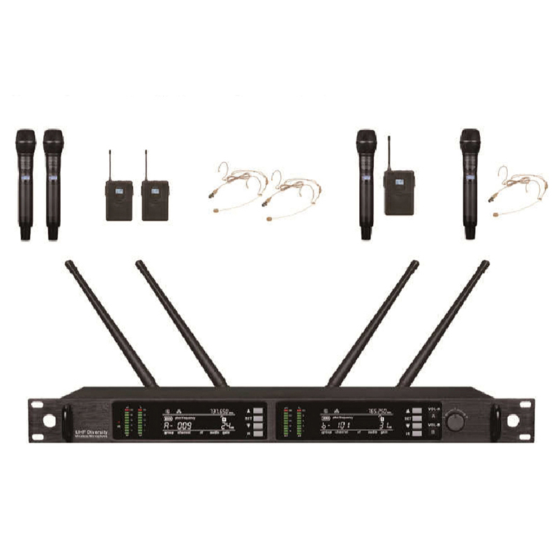 演出级真分集一拖二话筒