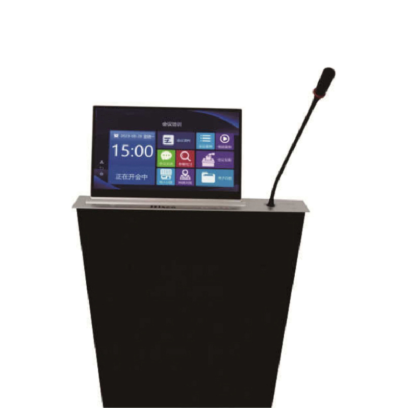 无纸化超薄液晶升降器带话筒带电子桌牌